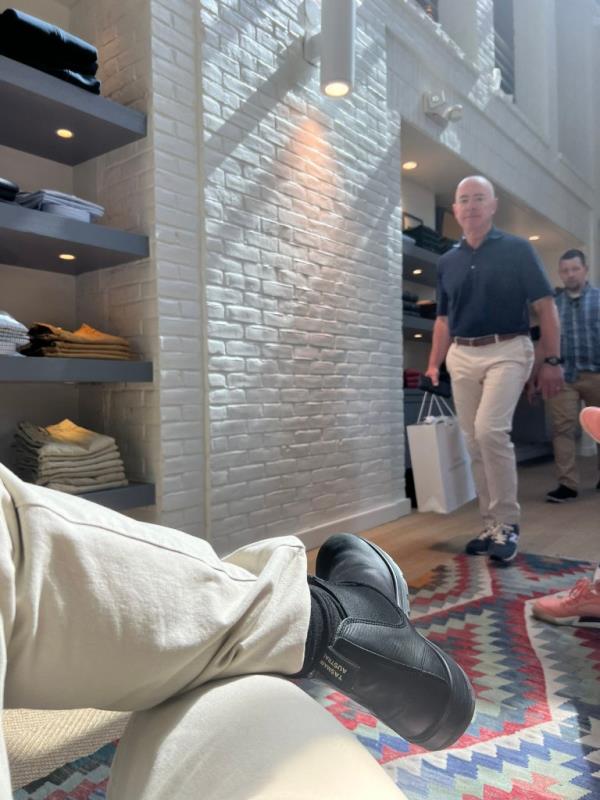 Alejandro Mayorkas at Sid Mashburn clothes store, Washington DC - on Saturday afternoon, 5th October, 2024.